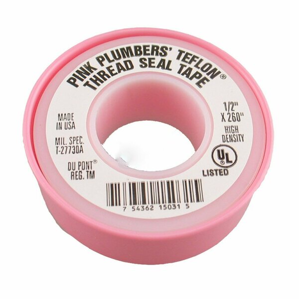 American Imaginations 0.5 in. x 260 in. Pink Plastic Seal Tape AI-38841